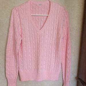 Never Worn Light Pink V-Neck Sweater